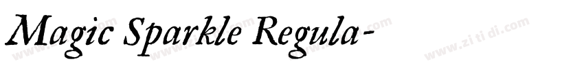 Magic Sparkle Regula字体转换